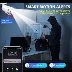 Tinosec Outdoor 8Mp 4K IP Kamera Sicherheit IP Überwachungskamera Gesichtserkennung Poe Kamera -Garten- & Gewächshäuser Geschäft 88b83b70f1b60fd66a96fa8b0dcdf5b9