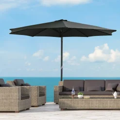 Haushalt International HI Sonnenschirm Aluminimum Anthrazit 3 M UV50+ -Garten- & Gewächshäuser Geschäft 88b97ce05e11159d3fe1969c27470a91