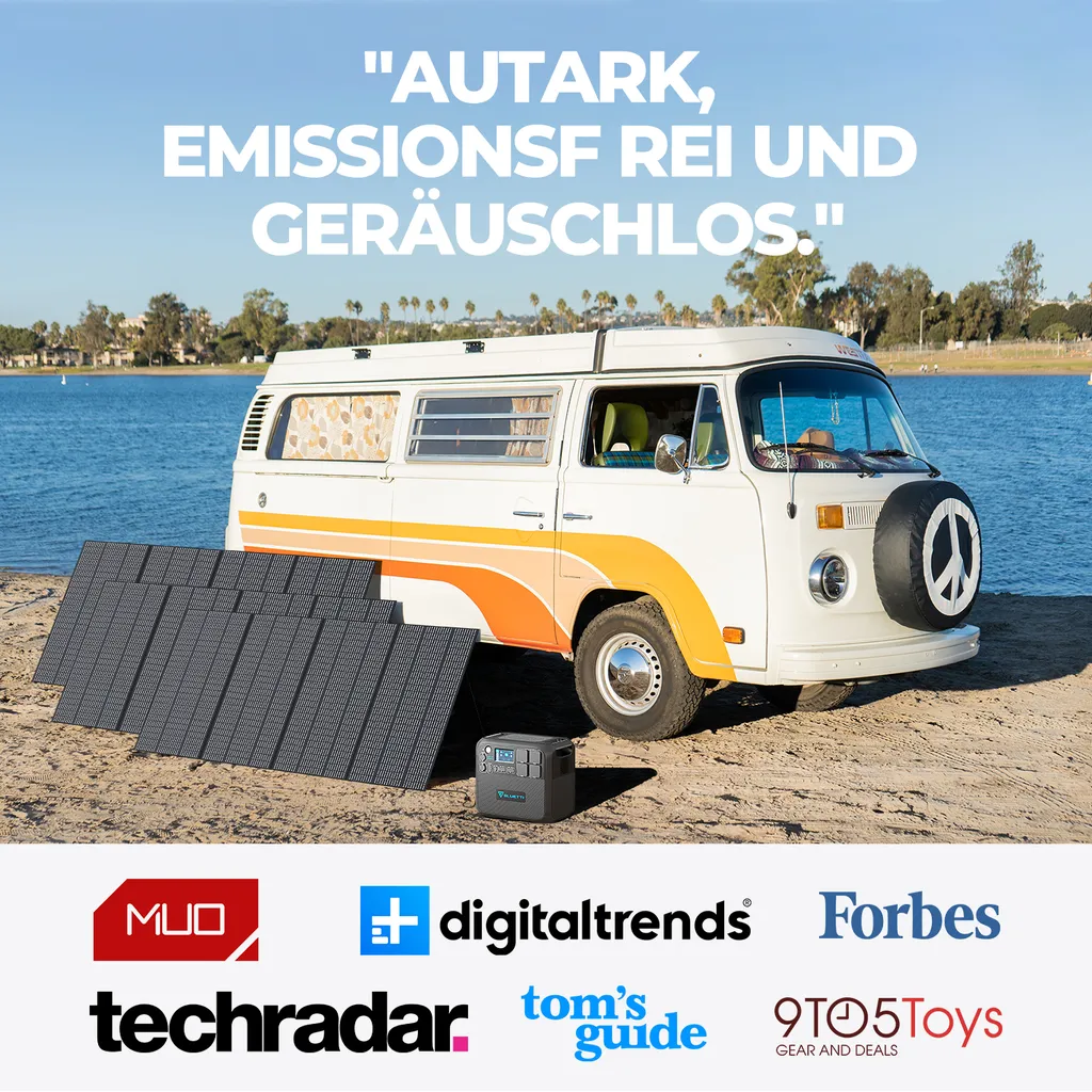 BLUETTI Erweiterbare Tragbare Powerstation AC300/3PV200 Solarmodule Mit B300 Erweiterungsbatterie, 3072Wh LiFePO4 Batterie Backup Mit 6 3000W AC Steckdosen (6000W Spitzen), Solargenerator Für Vanlife 7 BLUETTI Erweiterbare Tragbare Powerstation AC300/3PV200 Solarmodule Mit B300 Erweiterungsbatterie, 3072Wh LiFePO4 Batterie Backup Mit 6 3000W AC Steckdosen (6000W Spitzen), Solargenerator Für Vanlife – Bild 7
