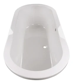 Calmwaters® Freistehende Badewanne 180x80 Cm, Acrylwanne Modern Soft, Duo-Badewanne Für 2 Personen, Maße 180 X 80 Cm, Freistehende Wanne Oval, Runde Badewanne Freistehend, Duowanne Weiß, 02SL3337 -Garten- & Gewächshäuser Geschäft 88e1de78fad5bd79fd825ae2c60f2b7e