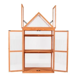 MCombo 3 Etage Gewächenhaus Pflanzschrank Treibhaus Höheverstellbar Holz 0800 -Garten- & Gewächshäuser Geschäft 89438271844fa36437edabed530713e2