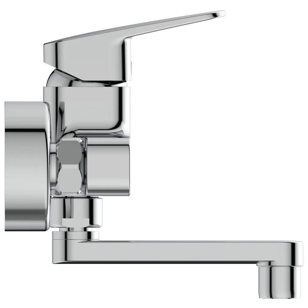 Ideal Standard Wand-Waschtischarmatur Ceraplan Aufputz, Ausladung 148-153mm BD241AA Chrom 4 Ideal Standard Wand-Waschtischarmatur Ceraplan Aufputz, Ausladung 148-153mm BD241AA Chrom – Bild 4