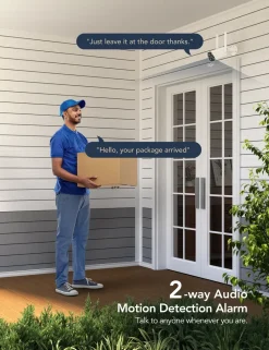 GNCC GT1Pro Überwachungskamera Aussen 2K, WLAN Kamera IP Kamera Überwachung Mit Smart Bewegungs-/Geräuscherkennung, Zwei-Wege-Audio, IP65 Wetterfest, Work With IOS/Android, Compatible With Alexa -Garten- & Gewächshäuser Geschäft 894e1260e7805ee8dca902a88b16ca8b