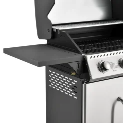 Juskys Gasgrill Kansas Mit 4 Brenner 12 KW, BBQ Grill Mit Gusseisen-Grillrost, Warmhalterost & Thermometer, XL Grillwagen 2 Seitenablagen & 4 Räder -Garten- & Gewächshäuser Geschäft 897e990958c99d9fed95f484dd9c17b9