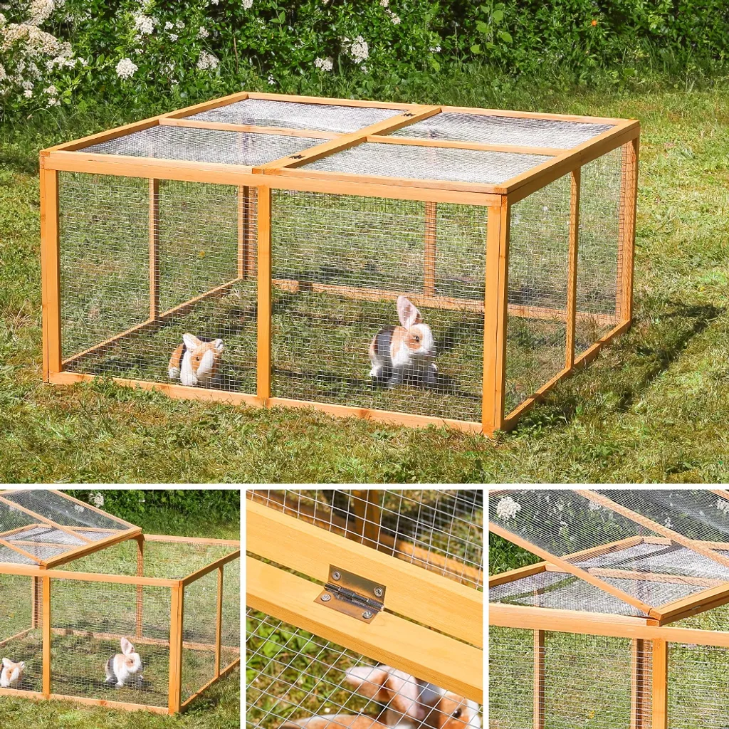 Mucola Kleintierstall 6 Elemente 120 X 120 X 59 Cm Holz Freilauf Freigehege Hasenstall Kaninchenstall Hasenkäfig 1 Mucola Kleintierstall 6 Elemente 120 X 120 X 59 Cm Holz Freilauf Freigehege Hasenstall Kaninchenstall Hasenkäfig