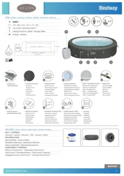 Bestway® LAY-Z-SPA® Whirlpool Mauritius AirJet™ 270 X 180 X 71 Cm, Oval -Garten- & Gewächshäuser Geschäft 89fc1d7d6d71aa646c1765937b3b7ae1