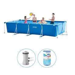 INTEX 28274GN Frame Pool Set Rechteckig 450 X 220 X 84 Cm Inkl. Filter -Garten- & Gewächshäuser Geschäft 8a01cba6fc30e35126b12d1af6e06e33