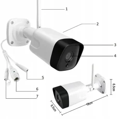 Kabellose WLAN Überwachungskamera IP Kamera Aussen Outdoor 1080P Full HD 2.4GHz WiFi IP66 Wasserdicht Bewegungserkennung Kartenslot 355°/90° Retoo 27 Kabellose WLAN Überwachungskamera IP Kamera Aussen Outdoor 1080P Full HD 2.4GHz WiFi IP66 Wasserdicht Bewegungserkennung Kartenslot 355°/90° Retoo -Garten- & Gewächshäuser Geschäft 8a1f4953ceb13ac9049c8afae1de8583