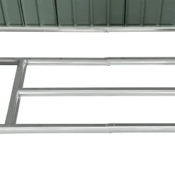 Juskys Metall Gerätehaus M Mit Pultdach, Schiebetür & Fundament - 4m³ - 213×130×173 Cm - Grün - Geräteschuppen Gartenhaus Garten Schuppen -Garten- & Gewächshäuser Geschäft 8a3162cdacf7aa0027a291330005e6c5