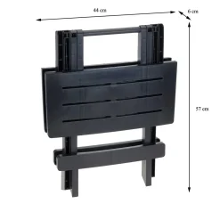 Schnäppchenriese24 Tisch Klapptisch Gartentisch Campingtisch Balkontisch Beistelltisch Kunststoff Schwarz -Garten- & Gewächshäuser Geschäft 8a4e7a04a53c96b1465be5a707d229a8