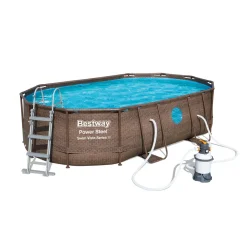 Bestway Power Steel™ Frame Pool Komplett-Set, Oval, 488x305x107cm, 56946