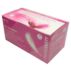 RAUE OP-Mundschutz, Pink, 100% Fleece, Latexfrei, 3-lagig 50 Stück