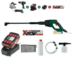 PARKSIDE Akku Druckreiniger PDRA 20-Li B1 , 6 Sprüharten, Mit Akku Und Ladegerät