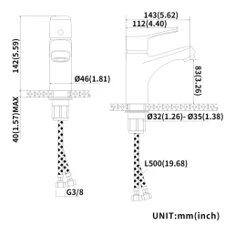 Lonheo Hochdruck Armatur Bad Einhebelmischer, Schwarz Waschtischarmatur Für Bad, Schönes Design Bad Mischbatterie Kaltes Und Heißes Wasser -Garten- & Gewächshäuser Geschäft 8a8e8e3b84025da77b84525728a90ebc 1
