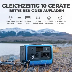 BLUETTI EB70 1000W (Peak 1400W) Blue Portable Power Station Mit PV200 200W Solar Panel 716Wh Solar Generator Backup LiFePo4 Battery Pack, Widely Use For Camping Outdoor RV Power Outage Home Off-grid 8 BLUETTI EB70 1000W (Peak 1400W) Blue Portable Power Station Mit PV200 200W Solar Panel 716Wh Solar Generator Backup LiFePo4 Battery Pack, Widely Use For Camping Outdoor RV Power Outage Home Off-grid -Garten- & Gewächshäuser Geschäft 8a931ff2a25c113015f8703674499439