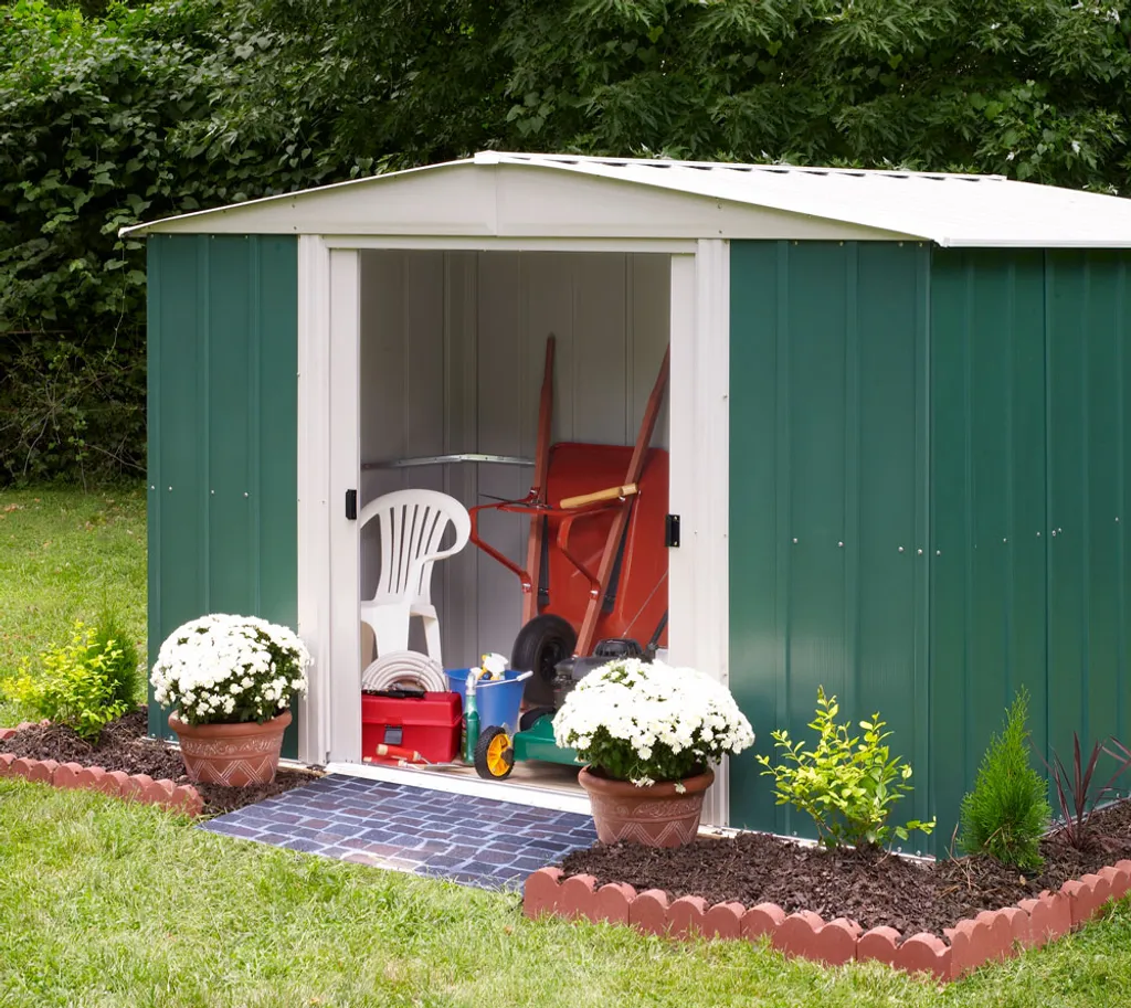 Spacemaker Gerätehaus 10x12 Grün 313x370 Cm 2 Spacemaker Gerätehaus 10x12 Grün 313x370 Cm – Bild 2