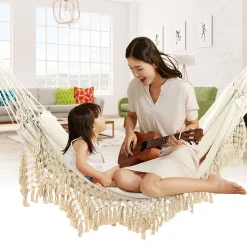 SNAILHOME Makramee Hängematte Hängestuhl Hängesitz Hängeschaukel Sessel 200KG 150*200cm -Garten- & Gewächshäuser Geschäft 8a9a82b66787e31b3ba24f6161684e0d