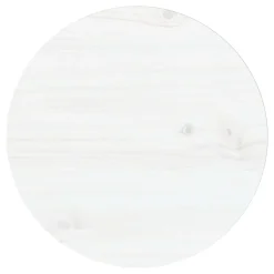 VidaXL Tischplatte Weiß Ø30x2,5 Cm Massivholz Kiefer