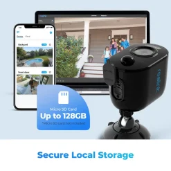 Reolink 4MP Akku 2,4/5GHz WLAN IP-Überwachungskamera Aussen Mit Personen-/Fahrzeugerkennung, Spotlight, Farbnachtsicht, PIR-Sensor, Zeitraffer, 2-Wege-Audio, Argus 3 Pro (Schwarz) -Garten- & Gewächshäuser Geschäft 8adc5c082592e4f64db826b6d4ef25bf