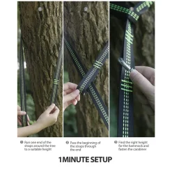 Mmgoqqt Hängemattenbefestigung, Schaukelbefestigung, Baum-Aufhängeset, 3 M X 2,5 Cm, Max. 500 Kg, 15 Stück, 1 Ring, 2 Karabiner, Hängesessel-Zubehör, Stahlfedern Für Camping, Wandern, Outdoor-Reisen -Garten- & Gewächshäuser Geschäft 8b2ad5cad3544ba550c2e1d5d14a68d7