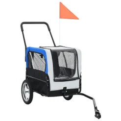 VidaXL 2-in-1 Tier-Fahrradanhänger Und Jogger Grau Und Blau 10 VidaXL 2-in-1 Tier-Fahrradanhänger Und Jogger Grau Und Blau -Garten- & Gewächshäuser Geschäft 8b3406244d42fe602cad2683c367b993