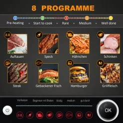 HOMCOM Kontaktgrill 95° Aufklappbar Optigrill Intelligente Zeitkontrolle Multi-Funktionen 2100 W Tischgrill 8 Modi 220-240V/50Hz Alu+Stahl Silber+Schwarz 38 X 33 X 20 Cm 13 HOMCOM Kontaktgrill 95° Aufklappbar Optigrill Intelligente Zeitkontrolle Multi-Funktionen 2100 W Tischgrill 8 Modi 220-240V/50Hz Alu+Stahl Silber+Schwarz 38 X 33 X 20 Cm -Garten- & Gewächshäuser Geschäft 8b4098cd9388caff6516165cd4e7a3a9