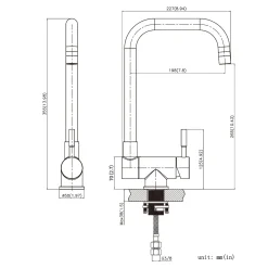 CECIPA Küche Wasserhahn, 360° Falten Drehbar Küchenarmatur, Vorfenster Armatur, Unterfenster Spültischarmatur, Passt Nicht Durchlauferhitzer -Garten- & Gewächshäuser Geschäft 8b60c018ddea9756d75c550ef688e844