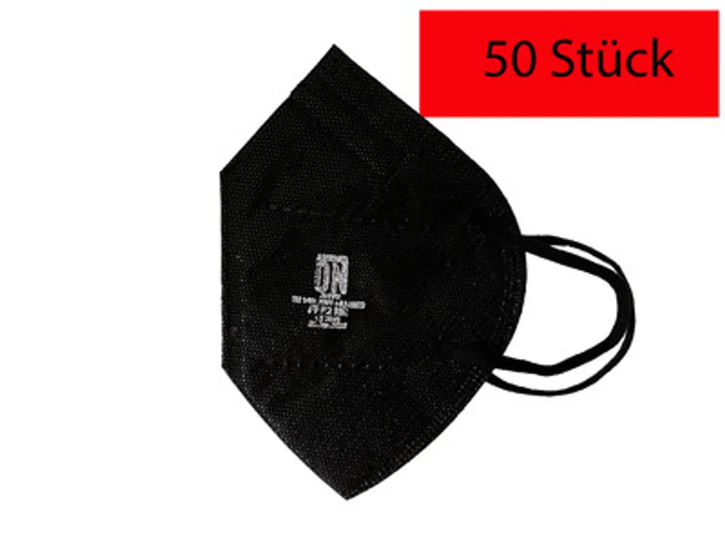 50 Stück FFP2 NR Schwarz ANTIVIRON Atemschutzmaske Masken 5-lagig 2 50 Stück FFP2 NR Schwarz ANTIVIRON Atemschutzmaske Masken 5-lagig – Bild 2