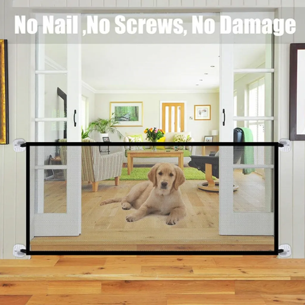 YisibaihTao 110 X 72 Cm Ohne Bohren Treppenschutzgitter Hund, Absperrgitter, Treppenschutzgitter, Hundeschutzgitter, Katze Tür Geeignet Für Haustiere, Babys(Schwarz) 3 YisibaihTao 110 X 72 Cm Ohne Bohren Treppenschutzgitter Hund, Absperrgitter, Treppenschutzgitter, Hundeschutzgitter, Katze Tür Geeignet Für Haustiere, Babys(Schwarz) – Bild 3