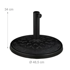 Relaxdays Runder Sonnenschirmständer In Schwarz 10 Relaxdays Runder Sonnenschirmständer In Schwarz -Garten- & Gewächshäuser Geschäft 8c1671f2ee3e1261e426be393701a076