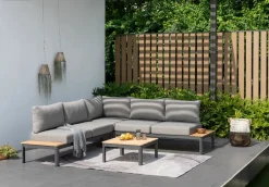 LifestyleGarden Junco Loungeecke Grau Set
