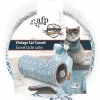 All For Paws Katzentunnel Rascheltunnel Vintage Pet - Vintage-Cat 48,5 X 24 X 24 Cm Grau