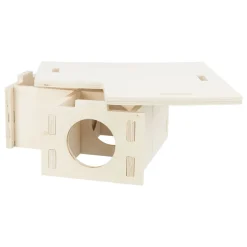 TRIXIE Heimtierbedarf TRIXIE Nagerhaus Mit 3 Kammern 25x10x25 Cm Holz -Garten- & Gewächshäuser Geschäft 8ca5462351230eddcd62611386115af5