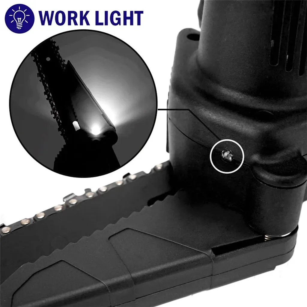 Yofidra 6 Zoll Elektrokettensägen Garten Handkettensäge Mit 2 Akkus Und 4 Ketten 5 Yofidra 6 Zoll Elektrokettensägen Garten Handkettensäge Mit 2 Akkus Und 4 Ketten – Bild 5