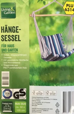 Living & Garden Hängesessel, Natur