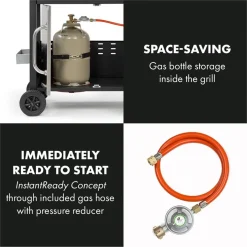 Klarstein Gasgrill Mit Großer Grillfläche, Gasgrill 1 Seitenbrenner & 4 Brenner, 17,1kW Edelstahl-Gasgrill, BBQ Gasgrill Für Balkon & Garten, Grill Für Propan, Gasgrills Mit 5 Brenner & Thermometer 18 Klarstein Gasgrill Mit Großer Grillfläche, Gasgrill 1 Seitenbrenner & 4 Brenner, 17,1kW Edelstahl-Gasgrill, BBQ Gasgrill Für Balkon & Garten, Grill Für Propan, Gasgrills Mit 5 Brenner & Thermometer -Garten- & Gewächshäuser Geschäft 8d0b2cadb972ea7b6251e81234060426