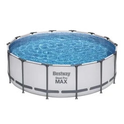Bestway Steel Pro Max™ Frame Pool Komplett-Set, Rund, 427x122cm, 5612X -Garten- & Gewächshäuser Geschäft 8d11cf6551143cfa1dc43fd9b0288033