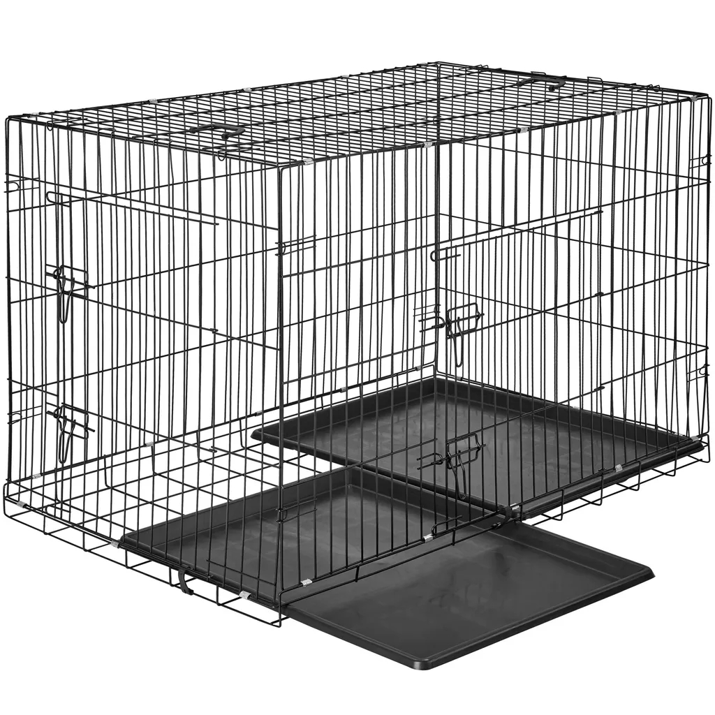 Tectake Hundebox Gitter Tragbar - 120 X 75 X 82 Cm 3 Tectake Hundebox Gitter Tragbar - 120 X 75 X 82 Cm – Bild 3