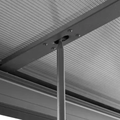 Juskys Terrassenüberdachung 7x3 M Mit Schiebedach - Terrassendach Aus Aluminium Mit Doppelstegplatten - Wetterfeste Überdachung Mit UV-Schutz - Grau -Garten- & Gewächshäuser Geschäft 8d376b59466777b147db31fd5b4b3c66