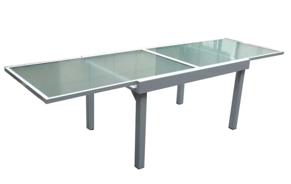 Garden Pleasure Ausziehtisch 135/270x90 Garten Terrasse Alu Glas Tisch Esstisch 1 Garden Pleasure Ausziehtisch 135/270x90 Garten Terrasse Alu Glas Tisch Esstisch