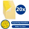 Mumbi 20x Gelbtafeln Gelbsticker Gelbfalle Insektenfalle Trauermücken Blattlaus Falle Insektenschutz 15 X 20 Cm