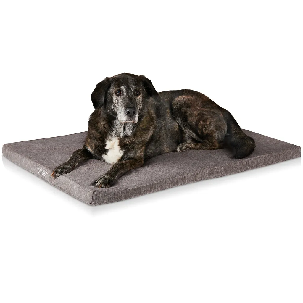 ONVAYA® Hundebett | Größe XXL | 112 X 74 X 5 Cm | 95 Grad Waschbar | Orthopädisch | Grau | Wasserdicht | Hundekissen | Liegekissen | Schlafplatz | Tierbett | Ruheplatz | Hundematte | Hundematratze 2 ONVAYA® Hundebett | Größe XXL | 112 X 74 X 5 Cm | 95 Grad Waschbar | Orthopädisch | Grau | Wasserdicht | Hundekissen | Liegekissen | Schlafplatz | Tierbett | Ruheplatz | Hundematte | Hundematratze – Bild 2