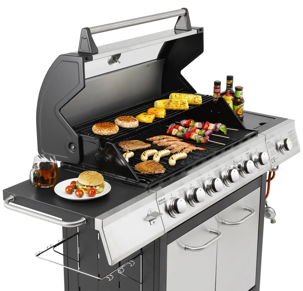 EL FUEGO Edelstahl-Gasgrill "Long Beach" 6 +1 Brenner 13 EL FUEGO Edelstahl-Gasgrill "Long Beach" 6 +1 Brenner – Bild 13