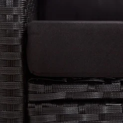 VidaXL 2-Sitzer-Gartensofa Mit Kissen Schwarz 124 Cm Poly Rattan -Garten- & Gewächshäuser Geschäft 8d897c9f550b3a7e545b6980b3a048de