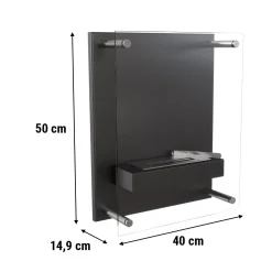 Kratki Wandkamin Bioethanol GLASS Mit Verglasung Set -Garten- & Gewächshäuser Geschäft 8dc02886cd7b9c7287c978eb93e9998b