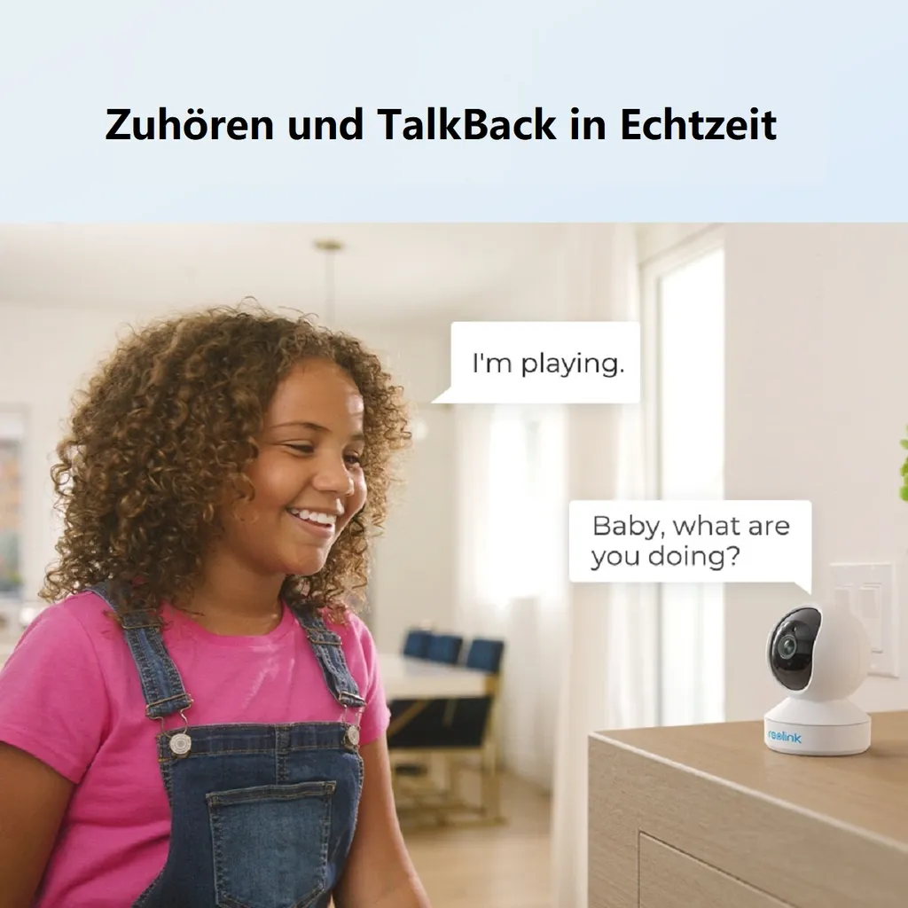 Reolink WLAN Überwachungskamera Innen 4MP, Schwenkbare IP-Kamera Indoor Mit Auto-Tracking, Personen-/Haustiererkennung, 2,4/5GHz WiFi, 2-Wege-Audio, IR-Nachtsicht, SD-Kartenslot, E1 Pro (Schwarz Und Weiß), 4 Stück 17 Reolink WLAN Überwachungskamera Innen 4MP, Schwenkbare IP-Kamera Indoor Mit Auto-Tracking, Personen-/Haustiererkennung, 2,4/5GHz WiFi, 2-Wege-Audio, IR-Nachtsicht, SD-Kartenslot, E1 Pro (Schwarz Und Weiß), 4 Stück – Bild 17