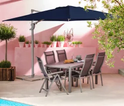 Dehner Ampelschirm Zypern, Eckig, Mit UV-Schutz 80+, 264 X 300 X 300 Cm, Aluminium/Polyester/Stahl, Dunkelblau 14 Dehner Ampelschirm Zypern, Eckig, Mit UV-Schutz 80+, 264 X 300 X 300 Cm, Aluminium/Polyester/Stahl, Dunkelblau -Garten- & Gewächshäuser Geschäft 8e2f2fbb92dd18705887a2a6ed5520fa