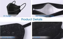 Medisun FFP2 Fischmasken CE0370 Schwarz (30 Stück) -Garten- & Gewächshäuser Geschäft 8e3289ce69889e1d11fbae159530af75