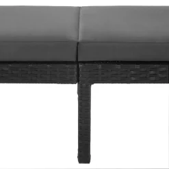 SONGMICS Sonnenliege, Liegestuhl, Gartenliege, Mit 5 Cm Dicker Auflage, Polyrattan, Rückenlehne Verstellbar, 59 X 198 X 28 Cm, Bis 150 Kg Belastbar Schwarz-beige GCB27GYV1 14 SONGMICS Sonnenliege, Liegestuhl, Gartenliege, Mit 5 Cm Dicker Auflage, Polyrattan, Rückenlehne Verstellbar, 59 X 198 X 28 Cm, Bis 150 Kg Belastbar Schwarz-beige GCB27GYV1 -Garten- & Gewächshäuser Geschäft 8e5e8ed7d3557b96c8222acbb29fd75f