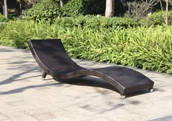 2x Garden Pleasure Sonnenliege Caracas Gartenliege Relaxliege Garten Liege Möbel